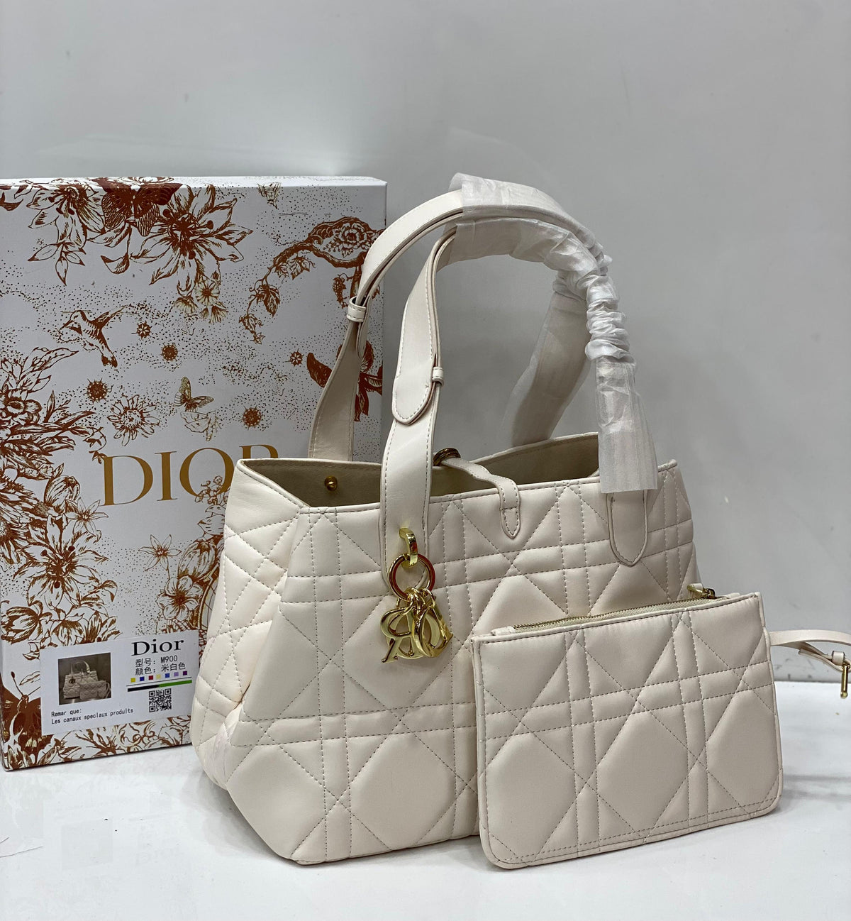 "D" Mirage 2 piece mini pouch with Box